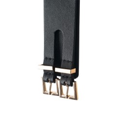 GP Premium Set Hogtie - Wrist and ankle handcuffs Black and gold - with carabiner