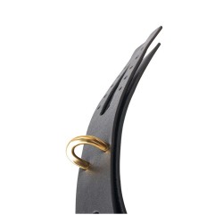 GP Premium Set Hogtie - Pulso e tornozelo algemas Preto e dourado - com carabina
