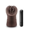 ALEXIS VAGINA BLACK WITH VIBRATION - HOT CHOCOLATE