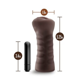 ALEXIS VAGINA SCHWARZ MIT VIBRATION - HEISSE SCHOKOLADE