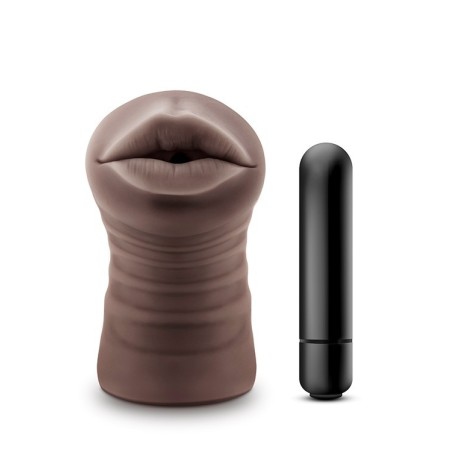 BOCA HEATHER PRETA COM VIBRAÇÃO - CHOCOLATE QUENTE