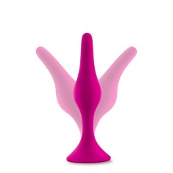 LUXE BEGINNER ANAL PLUG KIT PINK- 3 sizes - silicone