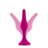 LUXE BEGINNER ANAL PLUG KIT PINK- 3 sizes - silicone