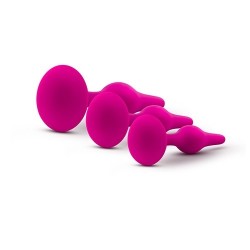 LUXE ANFÄNGER ANALPLUG KIT PINK - 3 Größen - Silikon