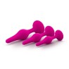 LUXE BEGINNER ANAL PLUG KIT ROSE- 3 tailles - silicone