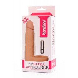 Dildo ring with vibration Ultra Soft Double 14,7x3,3cm