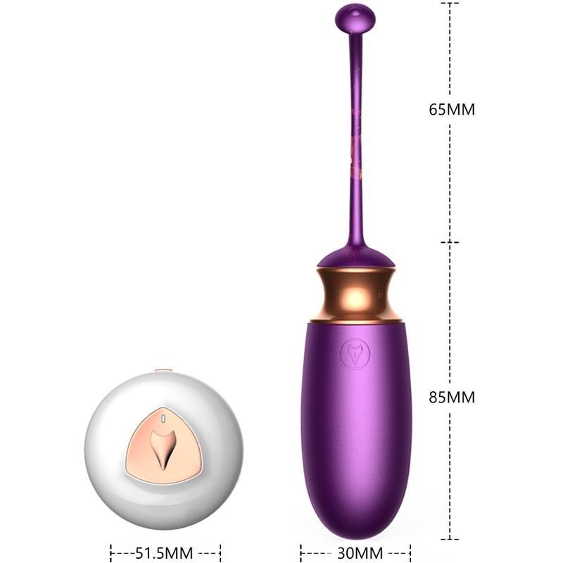 Love Egg M1-1 MORADO Control Remoto Recargable 10 modos + modo calor y Control por Voz FOXSHOW