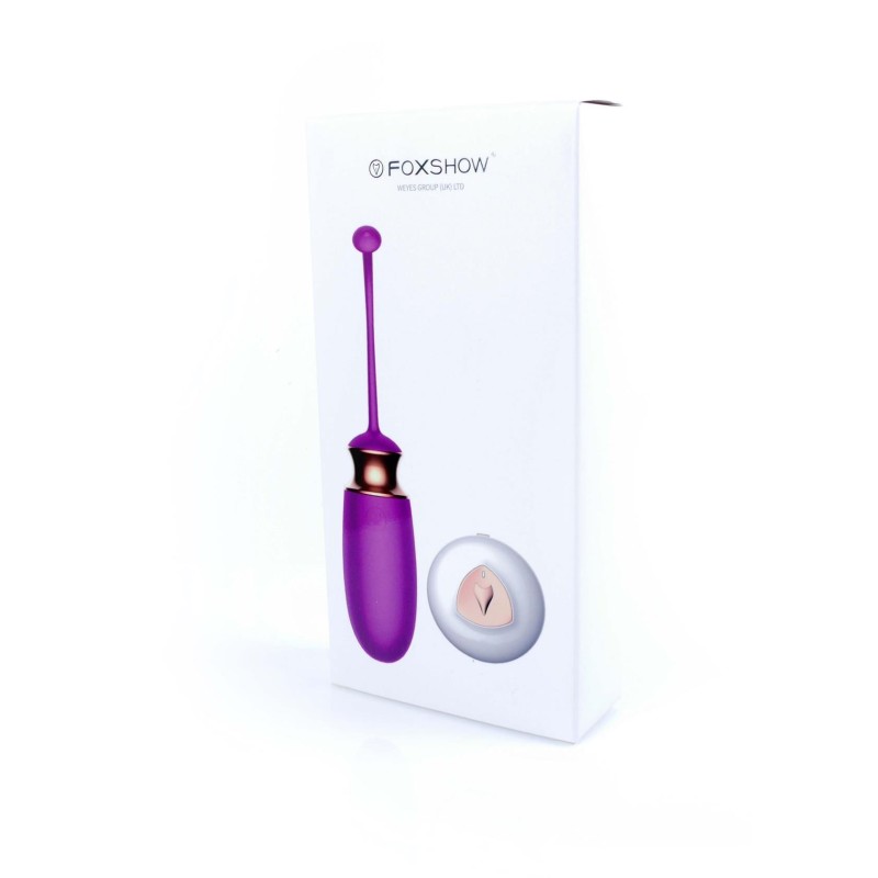 Love Egg M1-1 PURPLE Rechargeable Remote Control 10 modes + heat mode and FOXSHOW Voice Control