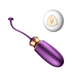 Love Egg M1-1 PURPLE Controle Remoto Recarregável 10 modos + modo de calor e Controle de Voz FOXSHOW