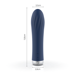 Wiederaufladbarer Spiralvibrator 7 Modi 15,3x2,8 cm Attraction Silver Edition