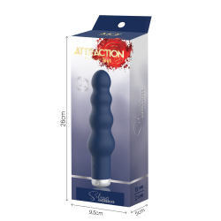 Vibromasseur Bubbles Rechargeable 7 modes 16.6x4 cm Attraction Silver Edition