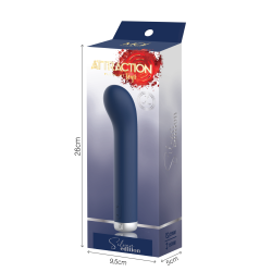 Vibromasseur Rechargeable Point G 7 Modes 16.6x2 cm Attraction Silver Edition