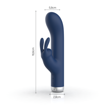 Vibrator Rabbit 2 Motoren Wiederaufladbare 7 Modi 16cm Attraction Silver Edition 2
