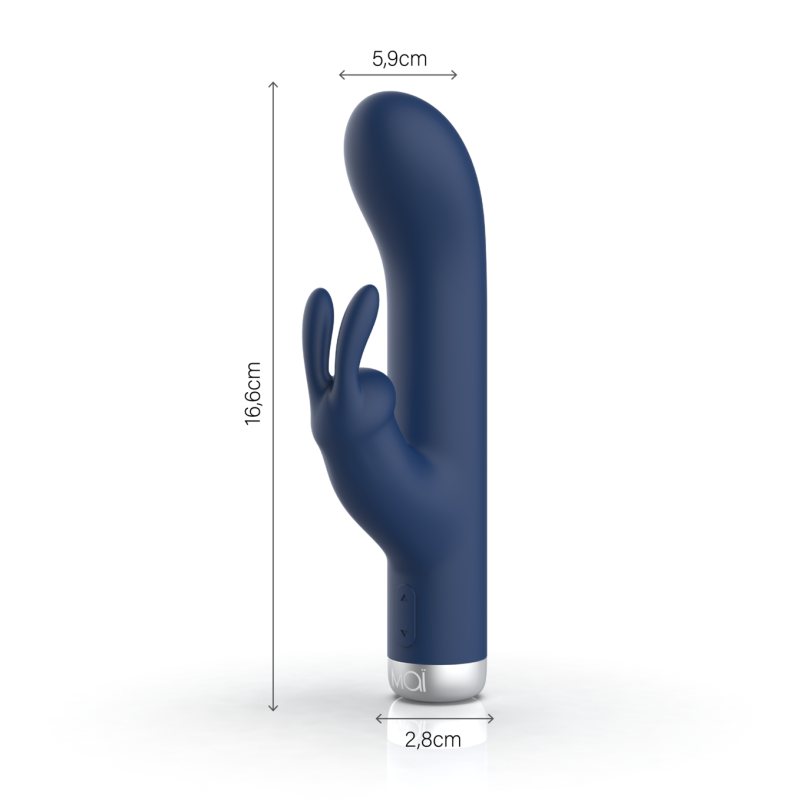 Vibrator Rabbit 2 Motoren Wiederaufladbare 7 Modi 16cm Attraction Silver Edition