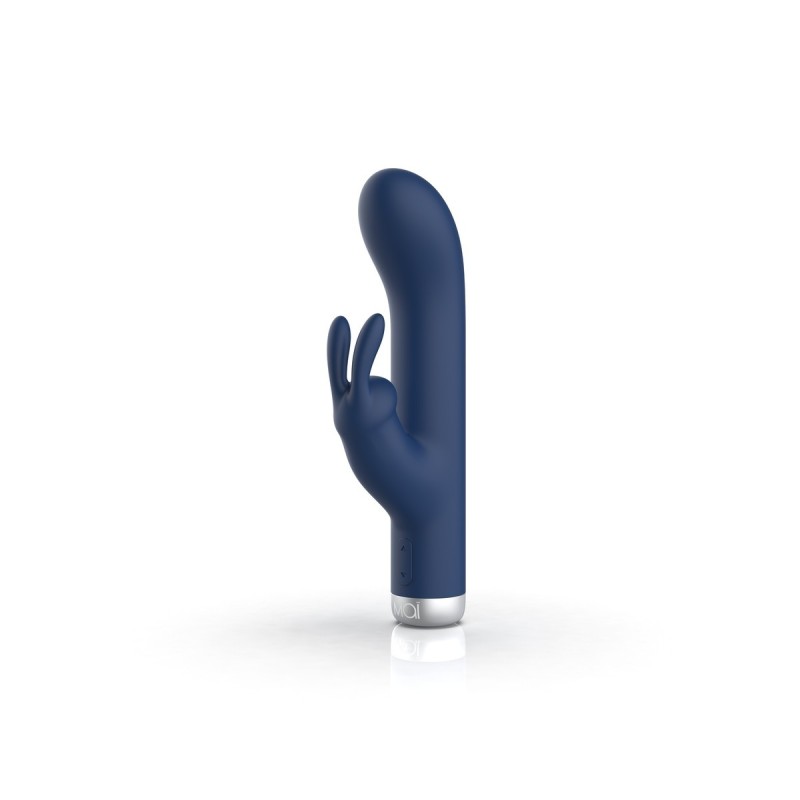 Vibrator Rabbit 2 motors Rechargeable 7 modes 16cm Attraction Silver Edition