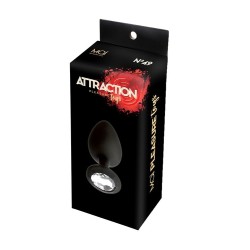Anal Jewel Silicone Noir - Clair - Taille L - 9,5x4cm