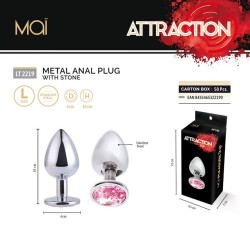 Jewel Anal Aluminum - Pink - Size L - 10x4cm