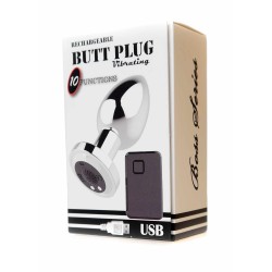 Plug Vibrador Control Remoto Recargable 10 modos