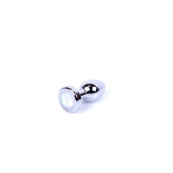 Plug Disco - Anal Jewel com luz - 3 modos - Alumínio - Tamanho S