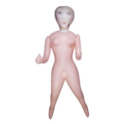 Single Girl Puppe - mit doppeltem Cyber-Hautmasturbator - bedrucktes Gesicht