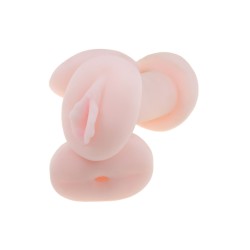 Single Girl doll - with double cyber skin masturbator - printed face
