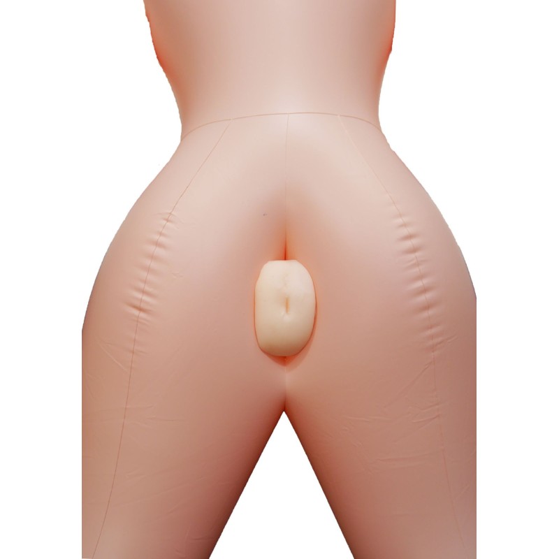 Single Girl doll - with double cyber skin masturbator - printed face
