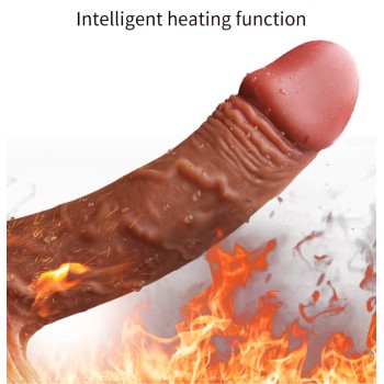 Vibrador Telescópico con Calor  Control Remoto Recargable 7 modos 20 x 4cm 2