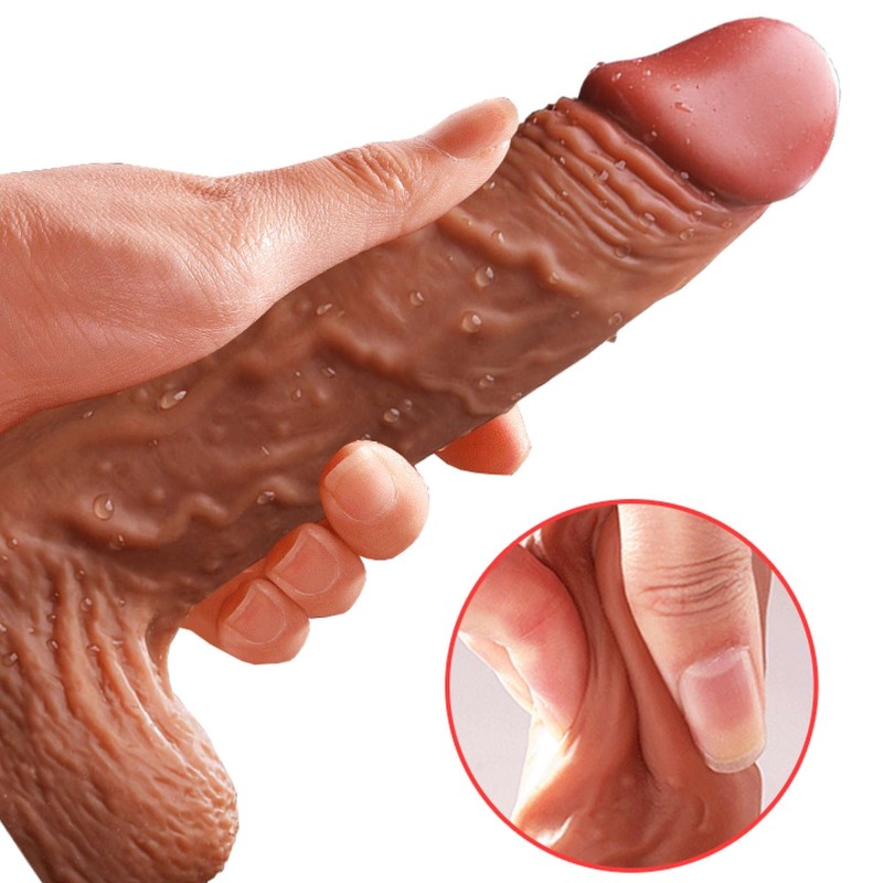 Vibrador Telescópico con Calor  Control Remoto Recargable 7 modos 20 x 4cm