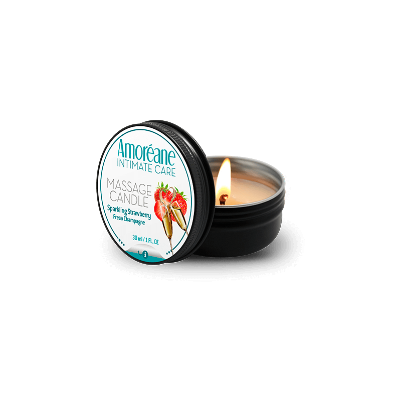 Mini Candle Massage Strawberry Champagne 30ml