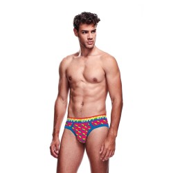 SLIP / BREF RAINBOW HEARTS BUBBLE S/M