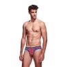 SLIP / BRIEF RAINBOW HEARTS BUBBLE S/M