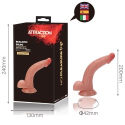 Vibrador realista 20x4,2cm - LT2353
