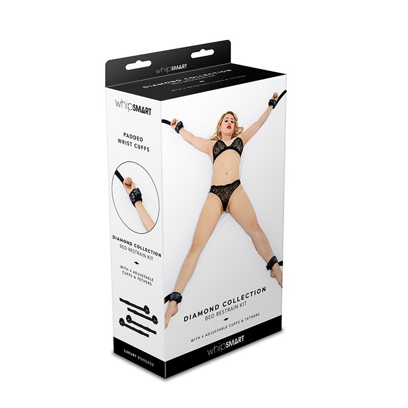 Kit de amarração de cama com 4 algemas whipsmart