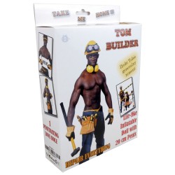 Black Doll Tom the builder - printed face - penis 20cm