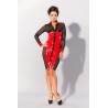 Robe GP de Datex Rouge et Rouge Noir Taille M