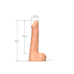 Gode réaliste FLEXXX SKIN 18x3,5cm - LT2508