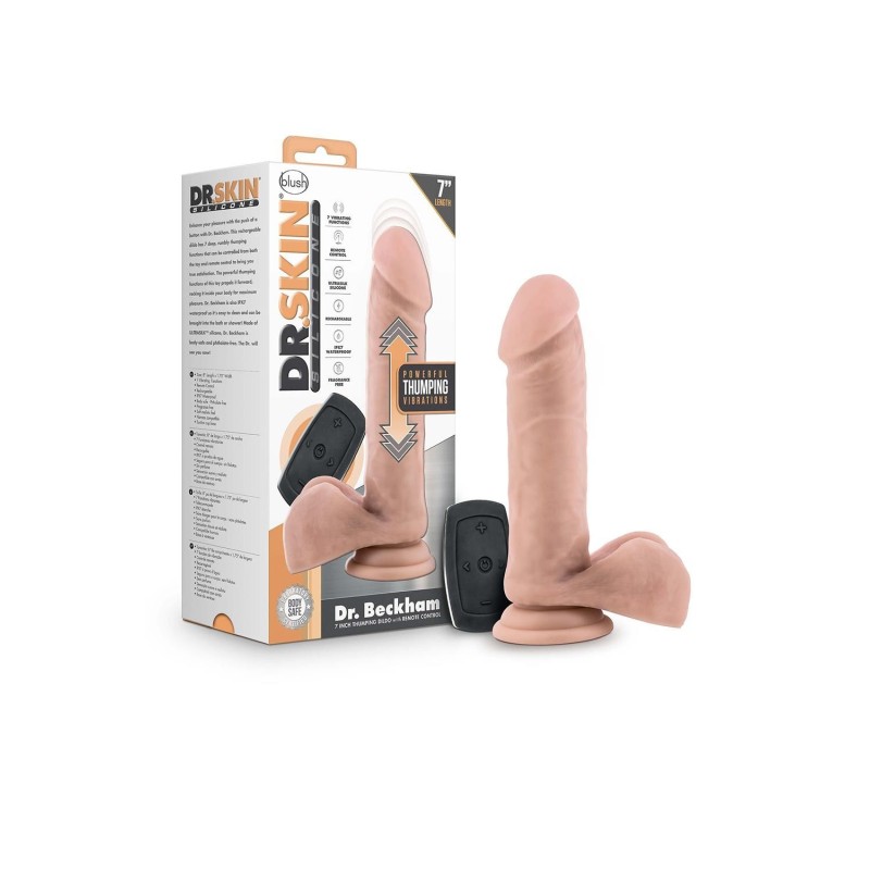 DR. Beckham Rechargeable Pulsating Vibrator Remote Control 20x3,8cm
