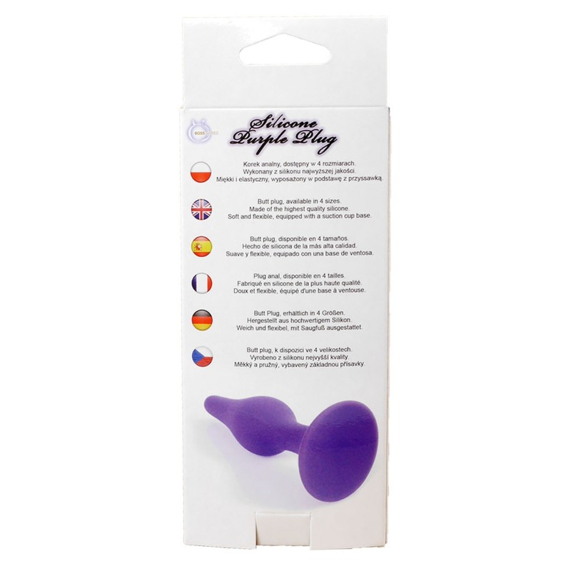 Slim Anal Plug Silicone M Lilac