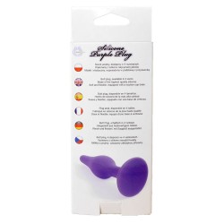 Tappo anale sottile silicone M Lilla