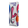 Caribbean Shine Pink Suctioner + Vibrator + Rechargeable Pushbutton