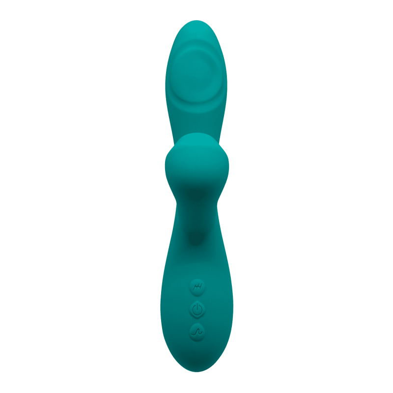 Caribbean Shine Azul Succionador + Vibrador  + Pulsador Recargable