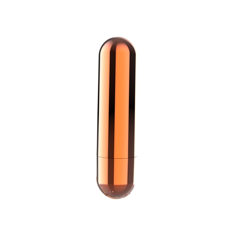 Power Bullet Bullet Bala Vibratória Recarregável 10 Modos Ouro 7,5x2cm