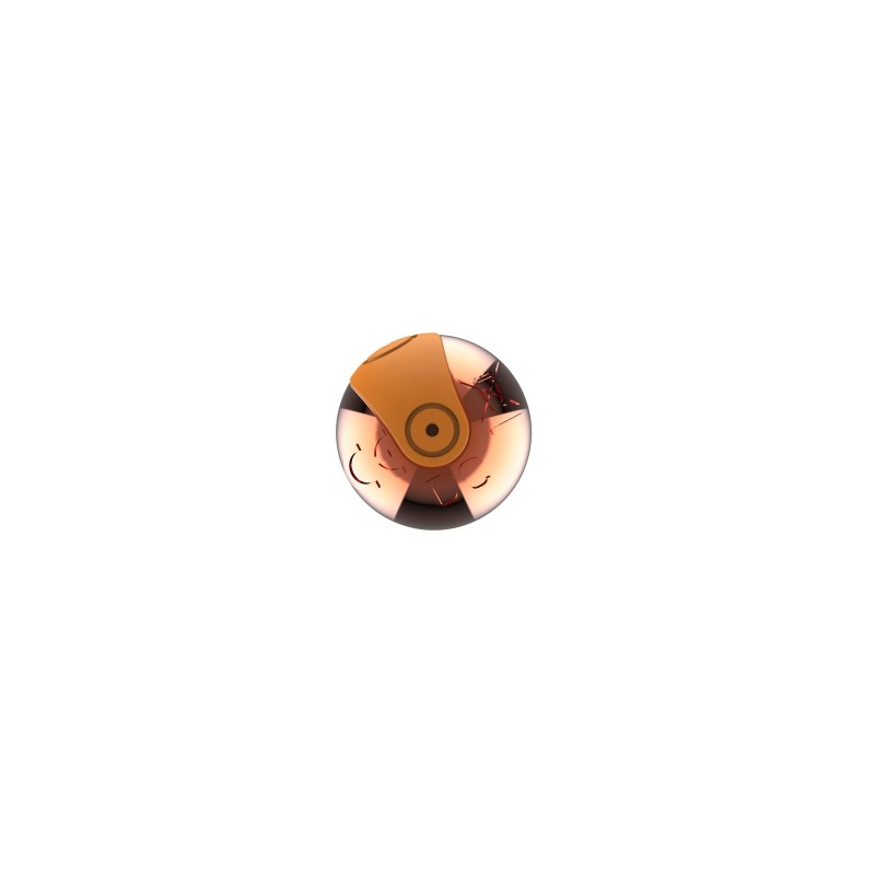 Power Bullet Bullet Bala Vibratória Recarregável 10 Modos Ouro 7,5x2cm