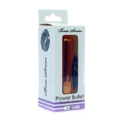 Power Bullet Bullet ricaricabile Proiettile vibrante 10 modalità oro 7,5x2cm