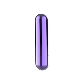 Power Bullet Vibrierendes Geschoss Wiederaufladbar 10 Modi Lila 7,5x2cm 2