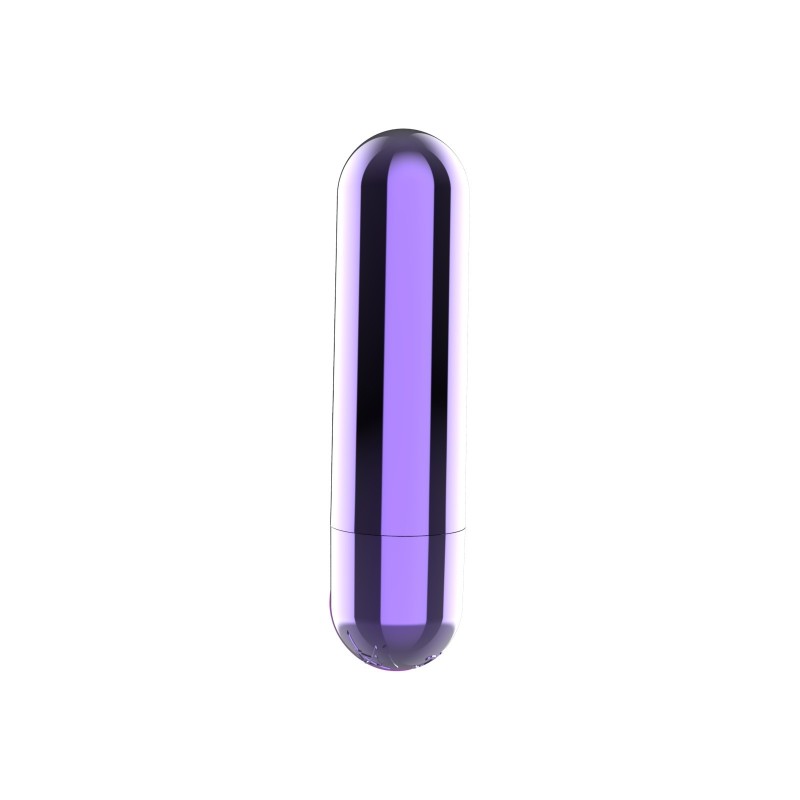 Power Bullet Bala Vibradora Recargable 10 modos Morada 7,5x2cm