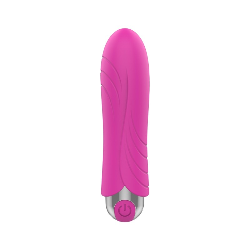 Esclusivo Bullet Bullet Ricaricabile Proiettile Vibrante 10 modalità Silicone Rosa 9x2,5cm