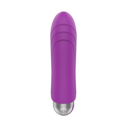 Exclusive Bullet Bala Vibradora Recargable 10 modos Silicona Morada 9x2,5cm