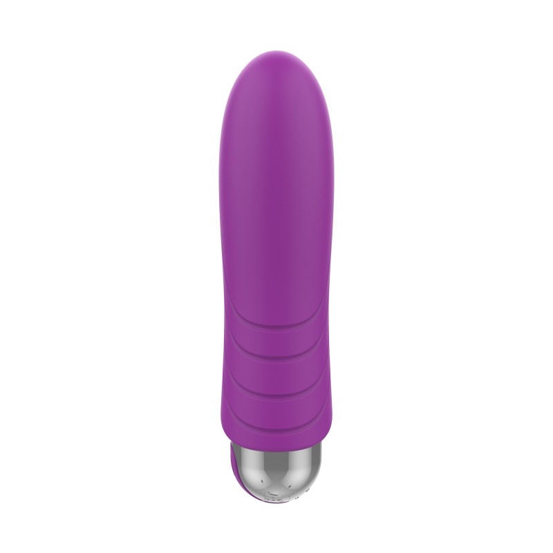 Exklusive Bullet Bullet wiederaufladbare vibrierende Kugel 10 Modi Lila Silikon 9x2,5cm