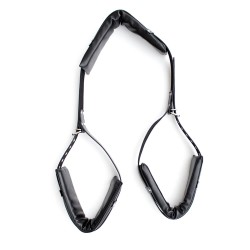 Supremacy Positionneur Réglable Cou-Jambe BDSM Noir